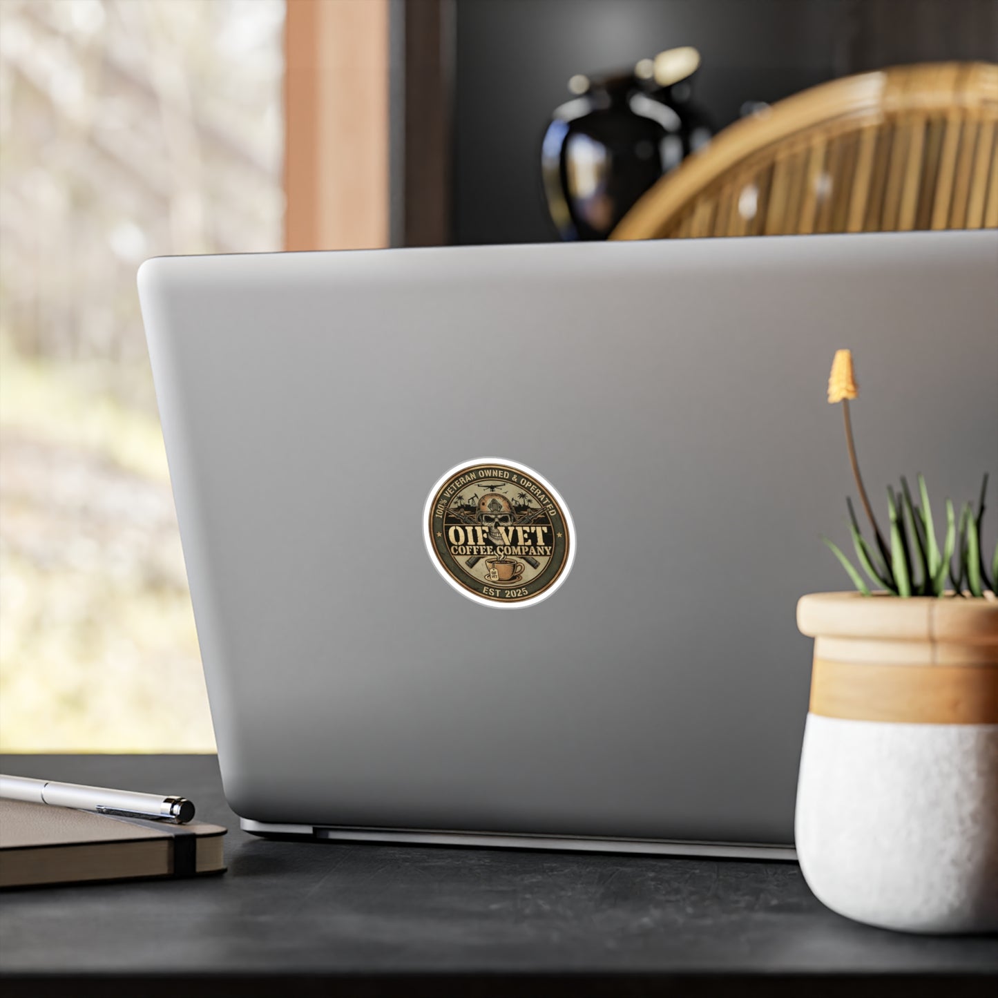 OIF Vet Coffee Company Kiss-Cut Vinyl Decal