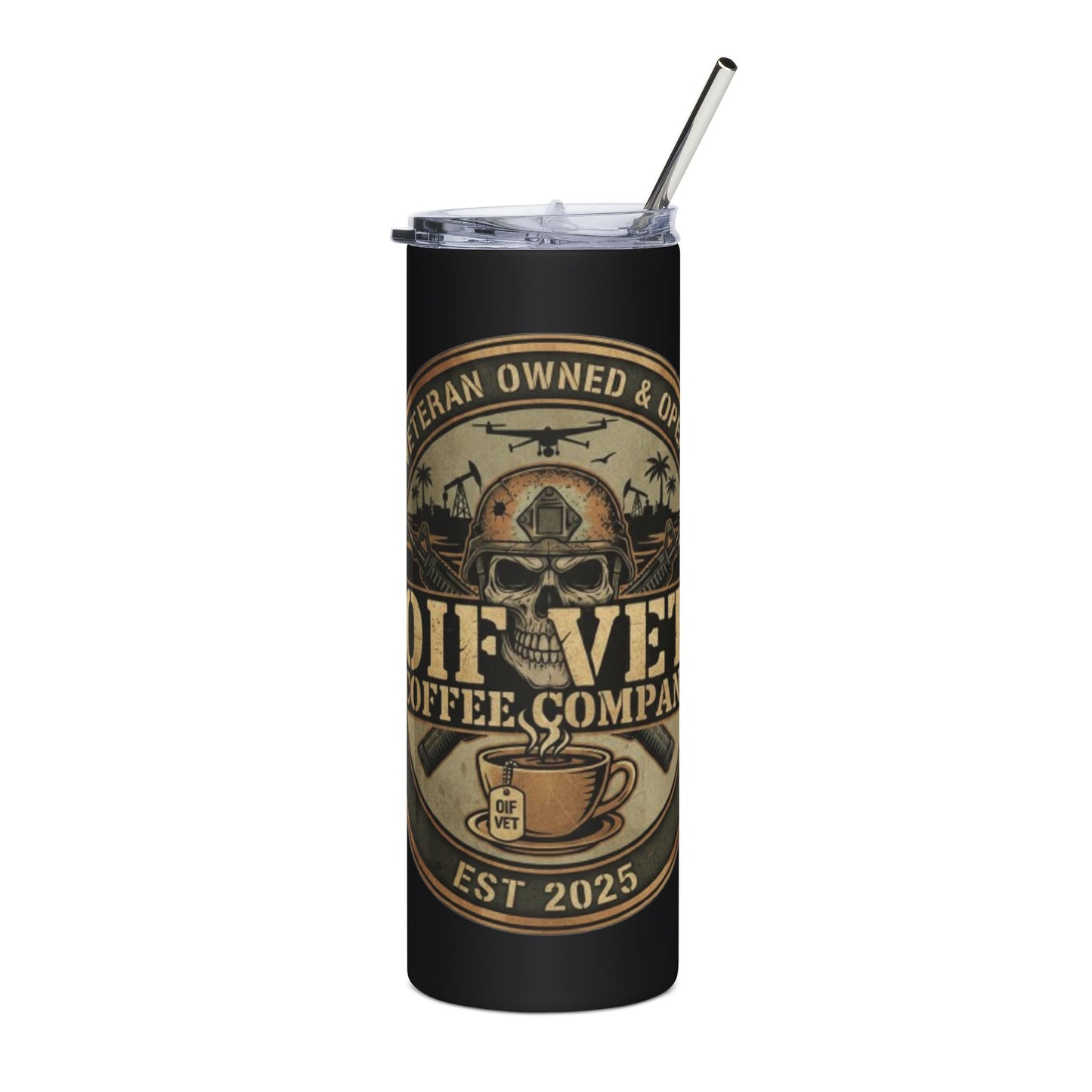 OIF Vet Coffee Co. 20oz Stainless Tumbler