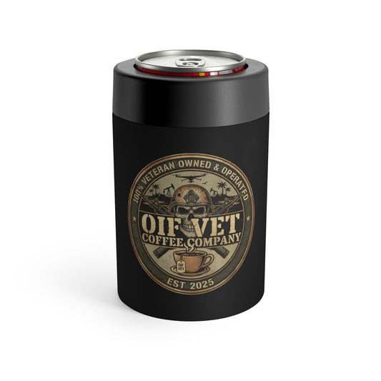 Can Cooler — OIF Vet Coffee Company Veteran Logo Insulated Can Holder