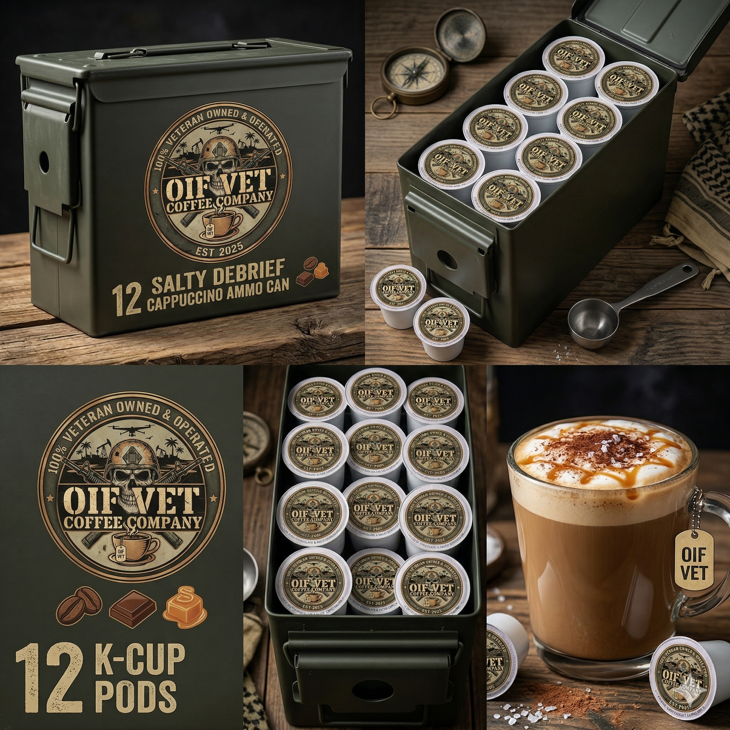 THE SALTY DEBRIEF AMMO CAN (12 K CUPS)