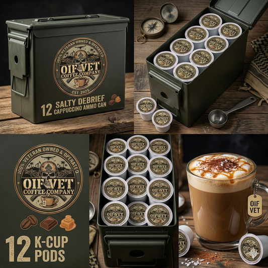 THE SALTY DEBRIEF AMMO CAN (12 K CUPS)