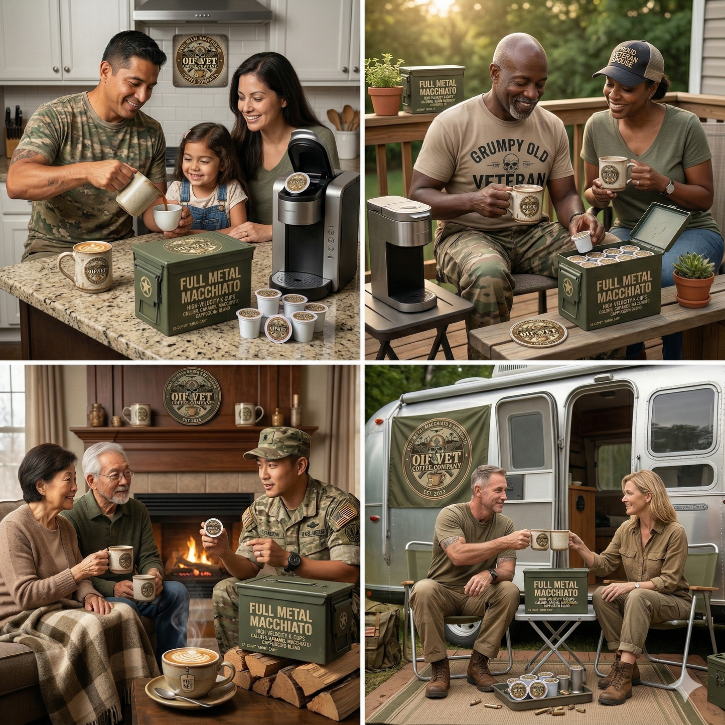 FULL METAL MACCHIATO AMMO CAN (12 K CUPS)