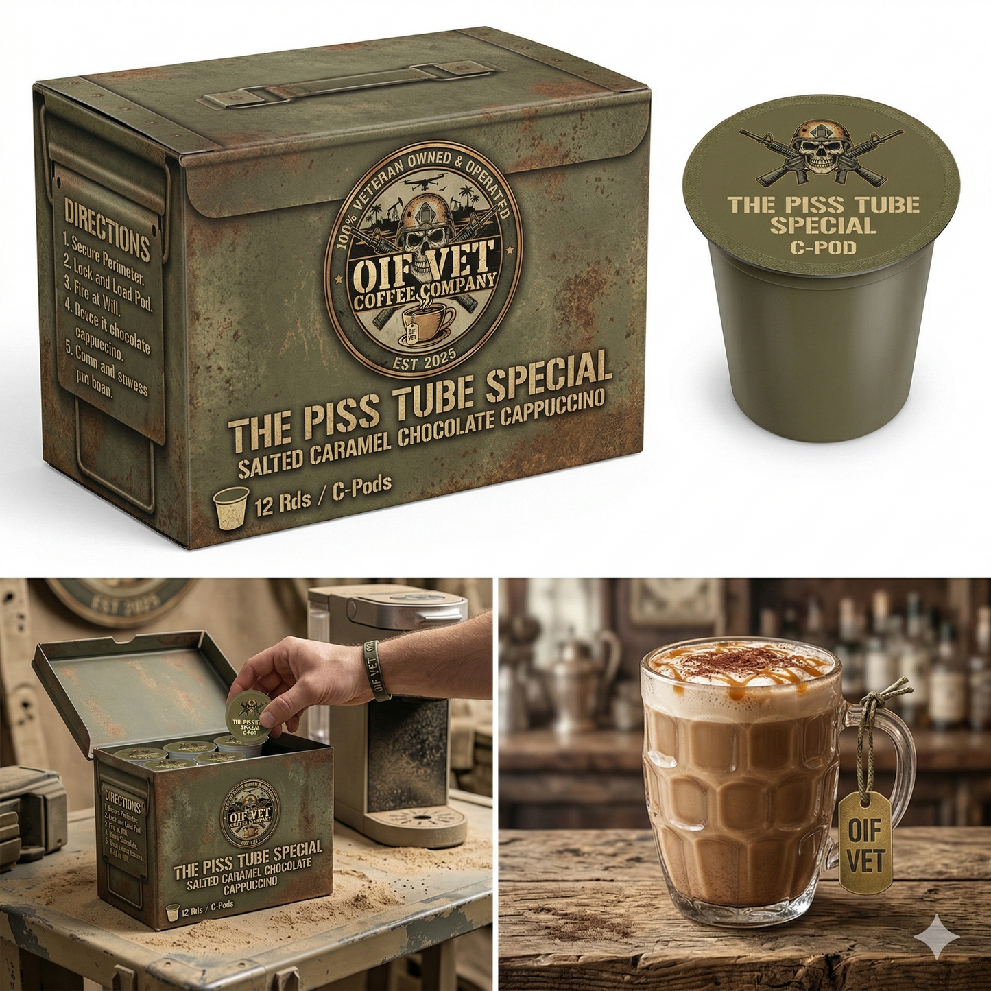 THE PISS TUBE SPECIAL AMMO CAN (12 K CUPS)