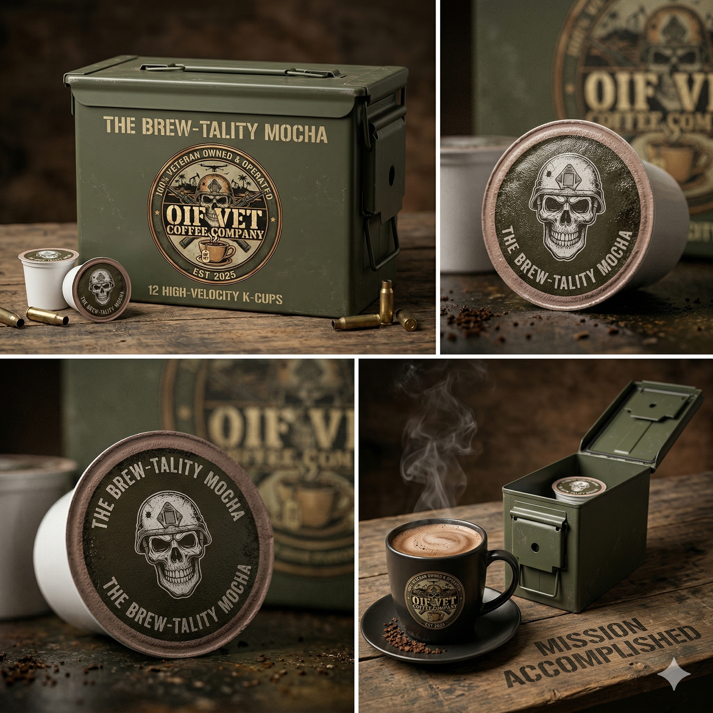 THE BREW-TALITY MOCHA AMMO CAN (12 K CUPS)