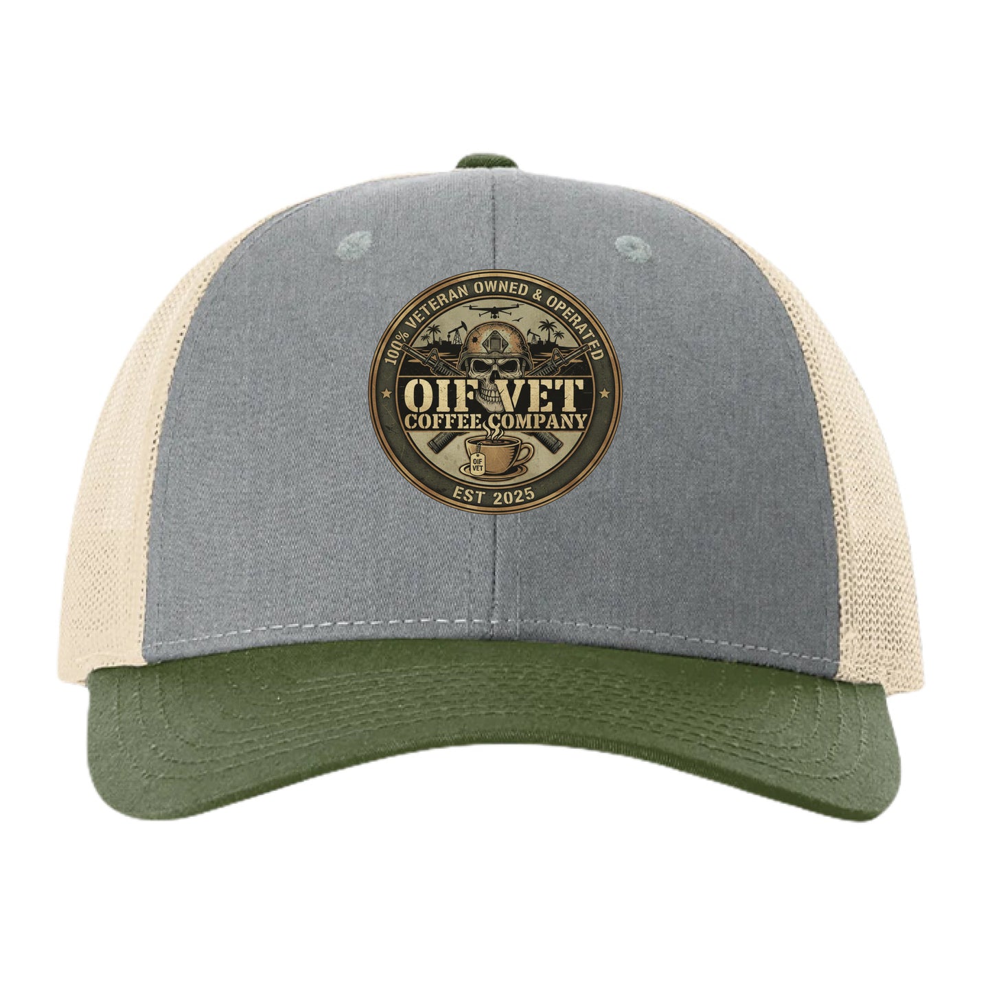 Heather Grey/ Birch/ Army - FRONT